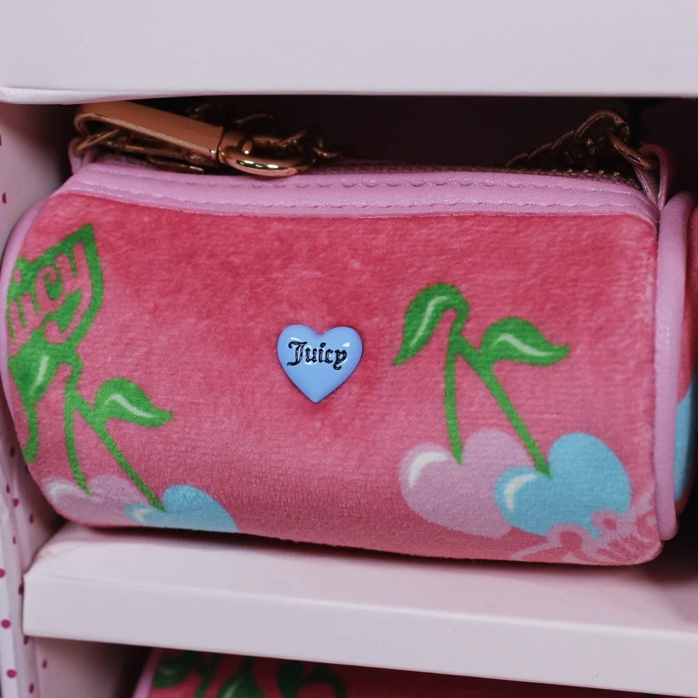 Juicy Couture Heritage Cherry Barrel Bag Gift Set - Brand New in‎ Box!